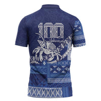 Queen Salote College 100th Anniversary Zipper Polo Shirt QSC Royal Girls - Polynesian Pride