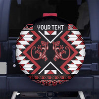 Personalised Aotearoa Waitangi Spare Tire Cover Taniko Motifs - Mania Gecko