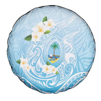 Guam Fishhook Mix Guasali Flowers Spare Tire Cover Dreaming Turquoise