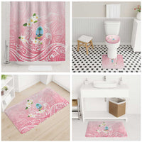 Guam Fishhook Mix Guasali Flowers Bathroom Set Dreaming Coral LT7 - Polynesian Pride