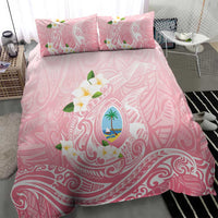 Guam Fishhook Mix Guasali Flowers Bedding Set Dreaming Coral LT7 - Polynesian Pride