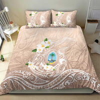 Guam Fishhook Mix Guasali Flowers Bedding Set Dreaming Hazel LT7 - Polynesian Pride