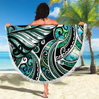 Maori Matariki - Manaia Beach Blanket Emerald Paua Shell LT7 - Polynesian Pride