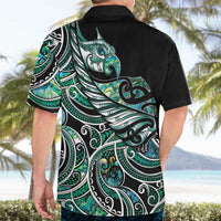 Maori Matariki - Manaia Hawaiian Shirt Emerald Paua Shell LT7 - Polynesian Pride