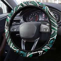 Maori Matariki - Manaia Steering Wheel Cover Emerald Paua Shell