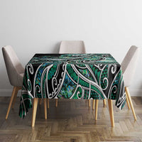 Maori Matariki - Manaia Tablecloth Emerald Paua Shell