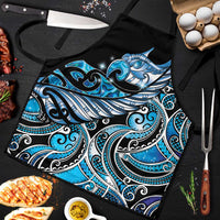 Maori Matariki - Manaia Apron Galaxy Blue Paua Shell LT7 Blue - Polynesian Pride