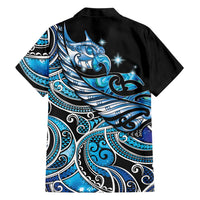 Maori Matariki - Manaia Hawaiian Shirt Galaxy Blue Paua Shell