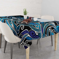 Maori Matariki - Manaia Tablecloth Galaxy Blue Paua Shell