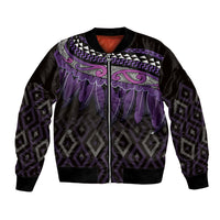 Aotearoa Maori Ngati Porou Iwi Bomber Jacket Korowai Tukutuku Kaokao Motifs
