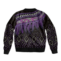Aotearoa Maori Ngati Porou Iwi Bomber Jacket Korowai Tukutuku Kaokao Motifs