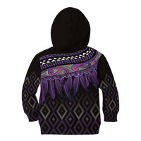Aotearoa Maori Ngati Porou Iwi Kid Hoodie Korowai Tukutuku Kaokao Motifs