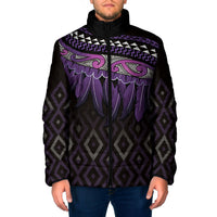 Aotearoa Maori Ngati Porou Iwi Padded Jacket Korowai Tukutuku Kaokao Motifs