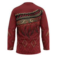 Aotearoa Maori Waikato Tainui Iwi Hockey Jersey Korowai Tukutuku Kaokao Motifs