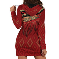Aotearoa Maori Waikato Tainui Iwi Hoodie Dress Korowai Tukutuku Kaokao Motifs
