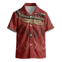 Aotearoa Maori Waikato Tainui Iwi Kid Hawaiian Shirt Korowai Tukutuku Kaokao Motifs