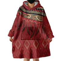 Aotearoa Maori Waikato Tainui Iwi Wearable Blanket Hoodie Korowai Tukutuku Kaokao Motifs