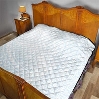 White Sunday Quilt Plumeria Tatau Mix Tapa