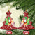 Hawaii Christmas Mele Kalikimaka Ceramic Ornament Santa Claus LT7 Christmas Tree Red - Polynesian Pride