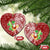 Hawaii Christmas Mele Kalikimaka Ceramic Ornament Santa Claus LT7 Heart Red - Polynesian Pride