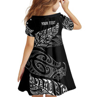 Aotearoa Personalized Lawn Bowls Maori Family Matching Mermaid Dress and Hawaiian Shirt New Zealand Black Tribal Silver Fern LT7 - Polynesian Pride