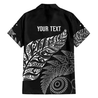 Aotearoa Personalized Lawn Bowls Maori Family Matching Puletasi and Hawaiian Shirt New Zealand Black Tribal Silver Fern - Polynesian Pride