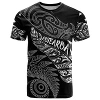 Aotearoa Personalized Lawn Bowls Maori T Shirt New Zealand Black Tribal Silver Fern LT7 Black - Polynesian Pride