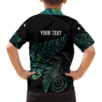 Aotearoa Personalized Lawn Bowls Maori Family Matching Tank Maxi Dress and Hawaiian Shirt New Zealand Paua Shell Tribal Silver Fern - Polynesian Pride