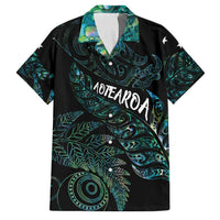 Aotearoa Personalized Lawn Bowls Maori Family Matching Tank Maxi Dress and Hawaiian Shirt New Zealand Paua Shell Tribal Silver Fern - Polynesian Pride