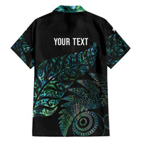 Aotearoa Personalized Lawn Bowls Maori Family Matching Tank Maxi Dress and Hawaiian Shirt New Zealand Paua Shell Tribal Silver Fern - Polynesian Pride