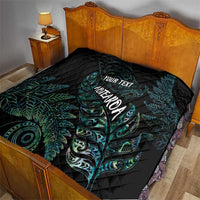 Aotearoa Personalized Lawn Bowls Maori Quilt New Zealand Paua Shell Tribal Silver Fern - Polynesian Pride