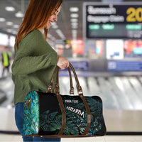 Aotearoa Personalized Lawn Bowls Maori Travel Bag New Zealand Paua Shell Tribal Silver Fern - Polynesian Pride