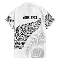 Aotearoa Personalized Lawn Bowls Maori Family Matching Summer Maxi Dress and Hawaiian Shirt New Zealand White Tribal Silver Fern LT7 - Polynesian Pride
