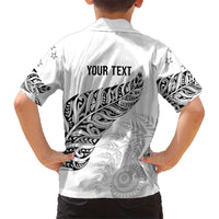 Aotearoa Personalized Lawn Bowls Maori Hawaiian Shirt New Zealand White Tribal Silver Fern LT7 - Polynesian Pride