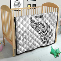 Aotearoa Personalized Lawn Bowls Maori Quilt New Zealand White Tribal Silver Fern - Polynesian Pride