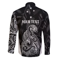 Personalised Maori Waitangi Family Matching Long Sleeve Bodycon Dress and Hawaiian Shirt New Zealand Silver Fern Mix Kowhai Flowers LT7 - Polynesian Pride