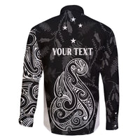 Personalised Maori Waitangi Family Matching Short Sleeve Bodycon Dress and Hawaiian Shirt New Zealand Silver Fern Mix Kowhai Flowers LT7 - Polynesian Pride