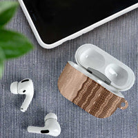 Vintage Beige Hawaiian Traditional Kapa Mix Flowers Lei AirPods Case
