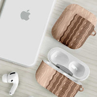 Vintage Beige Hawaiian Traditional Kapa Mix Flowers Lei AirPods Case