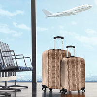 Vintage Beige Hawaiian Traditional Kapa Mix Flowers Lei Luggage Cover LT7 - Polynesian Pride