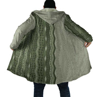 Vintage Sage Green Hawaiian Traditional Kapa Mix Flowers Lei Cloak