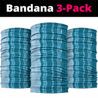 Vintage Cobalt Blue Hawaiian Traditional Kapa Mix Flowers Lei Neck Gaiter