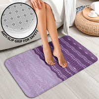 Vintage Violet Hawaiian Traditional Kapa Mix Flowers Lei Bathroom Set