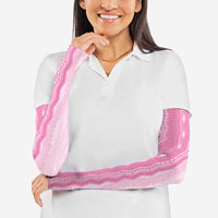 Vintage Pink Hawaiian Traditional Kapa Mix Flowers Lei Arm Sleeves