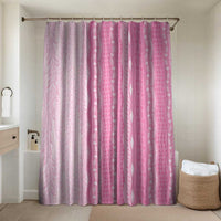 Vintage Pink Hawaiian Traditional Kapa Mix Flowers Lei Bathroom Set