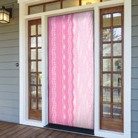 Vintage Pink Hawaiian Traditional Kapa Mix Flowers Lei Door Cover LT7 - Polynesian Pride