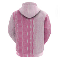 Vintage Pink Hawaiian Traditional Kapa Mix Flowers Lei Hoodie LT7 - Polynesian Pride