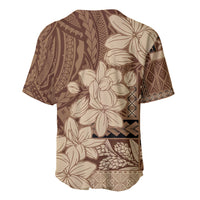 Samoa Women's Day Baseball Jersey Tiale Flower Mix Siapo Tapa LT7 - Polynesian Pride