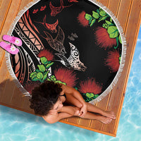 Aloha Hawaii Manta Rays Beach Blanket Red Ohia Lehua