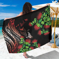 Aloha Hawaii Manta Rays Sarong Red Ohia Lehua